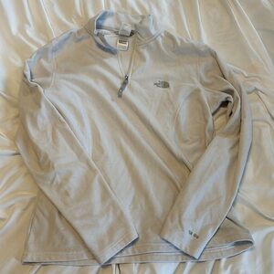 White North face quarterzip